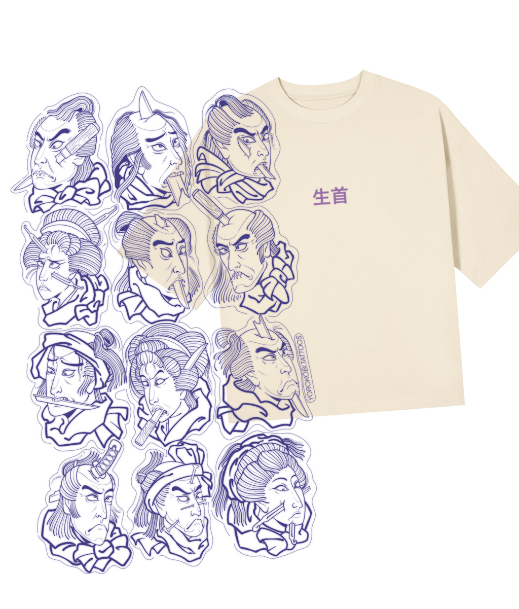 Namakubi Stencils, Back Design